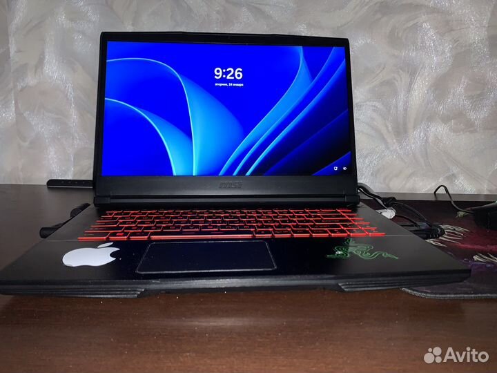 Игровой ноутбук msi gf65 144гц gtx 1660 TI 6gb