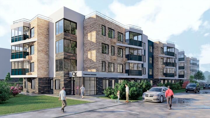 1-к. квартира, 34,6 м², 1/5 эт.