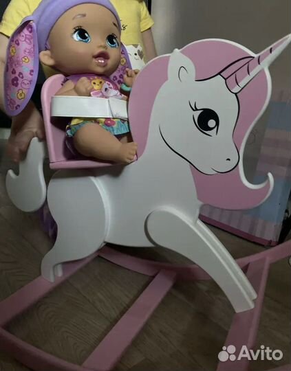 Качалка лошадка для кукол