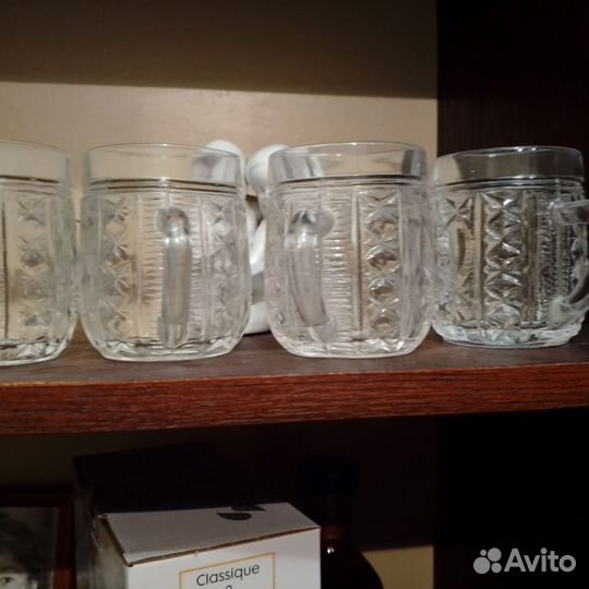 Пивная кружка,хрусталь,с ручкой