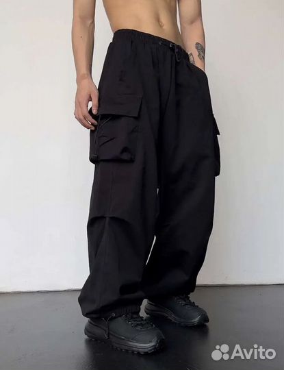 Брюки карго парашюты оверсайз y2k
