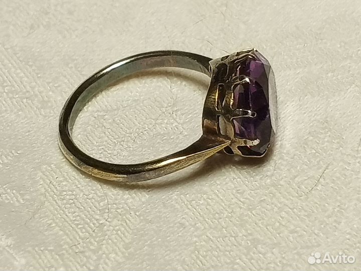 Кольцо СССР, серебро 875 пр