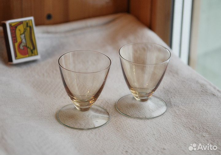 Рюмка. Фужер. Цветное стекло. СССР