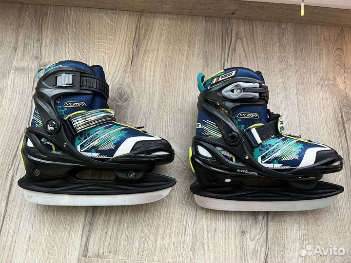 Коньки ледовые раздвижные Roces 30-35