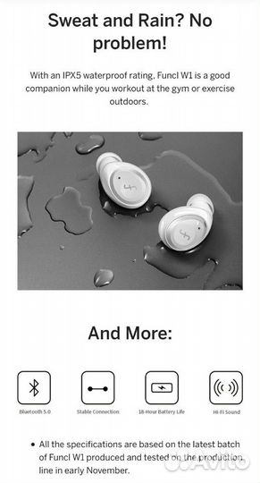 Беспроводные наушники Funcl w1 vs Apple Airpods