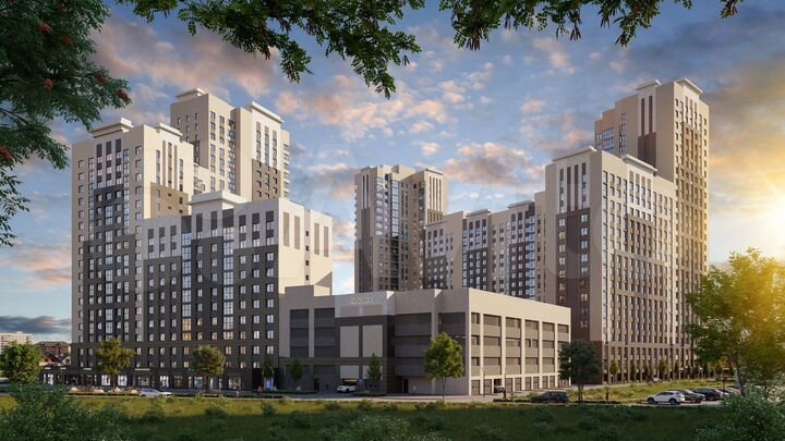 2-к. квартира, 61,6 м², 23/25 эт.