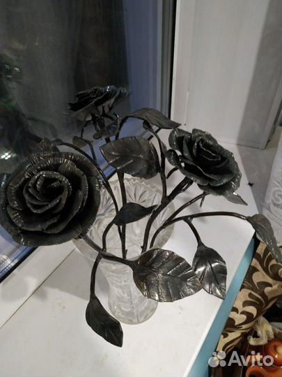 Роза ручной ковки