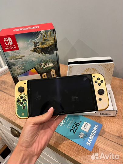 Nintendo switch oled zelda edition чип 512
