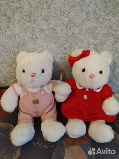 Мягкие игрушки новые Мишки, единороги,драконы, кот