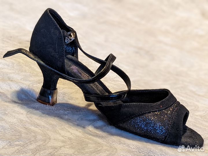Босоножки для танцев, черные, 24 размер
