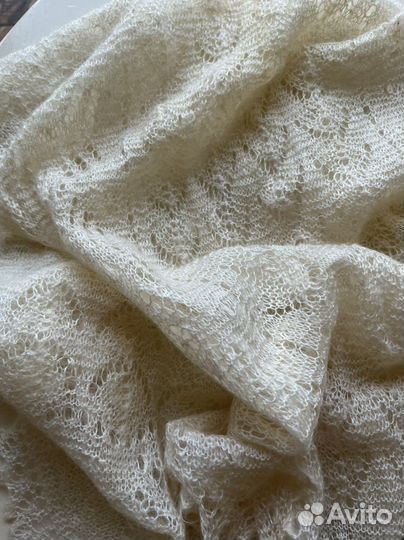 Пуховый платок паутинка шаль шарф