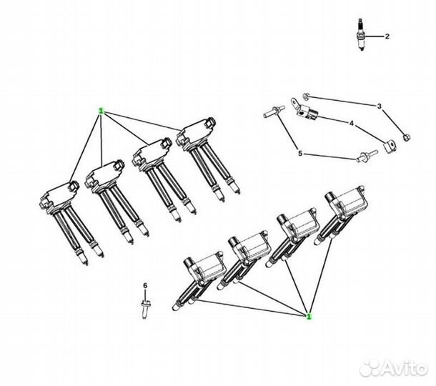 Катушка зажигания Dodge Ram DT 2020