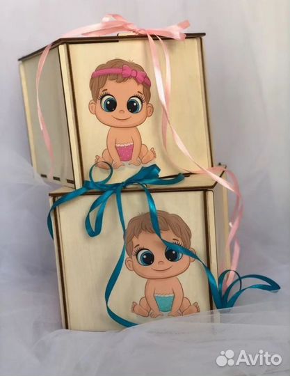 Свадебные коробки мальчик или девочка