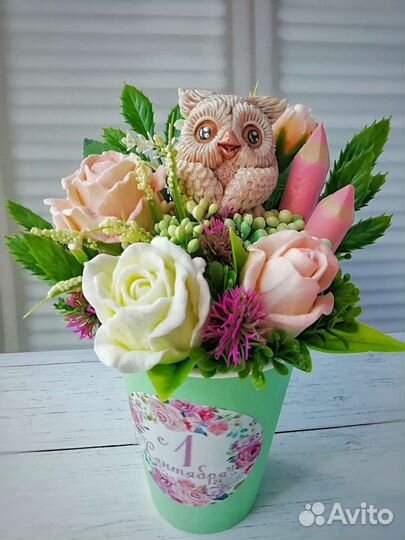 Букеты из мыла на день Учителя