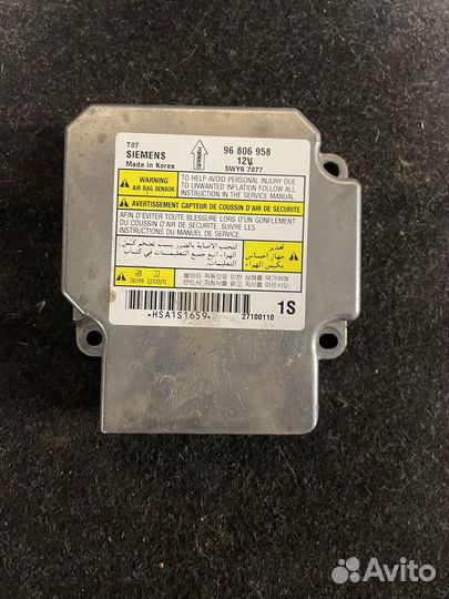 Блок срс SRS Шевроле Авео Т250