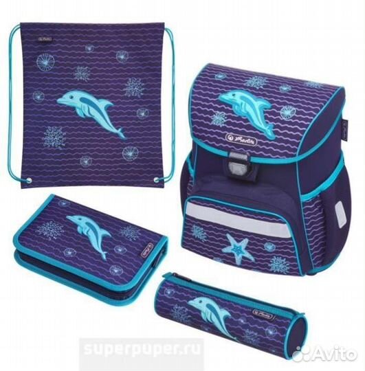 Рюкзак (портфель) Herlitz loop plus Dolphin