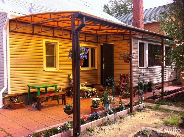 Навесы для авто / машин / навесы из поликарбоната