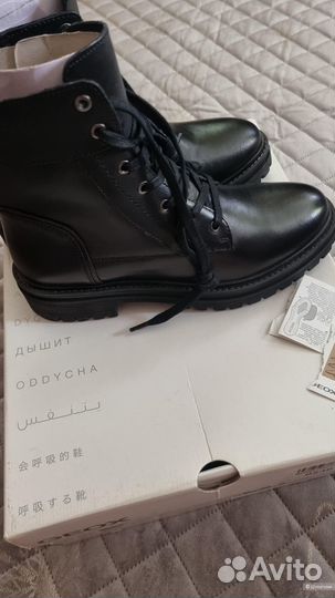 Ботинки берцы geox, размер 39, черный