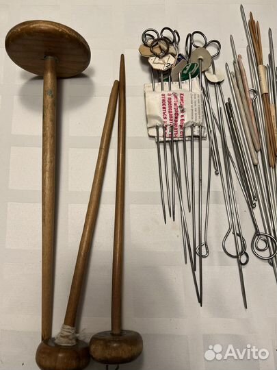 Спицы для вязания, веретено, пяльцы СССР