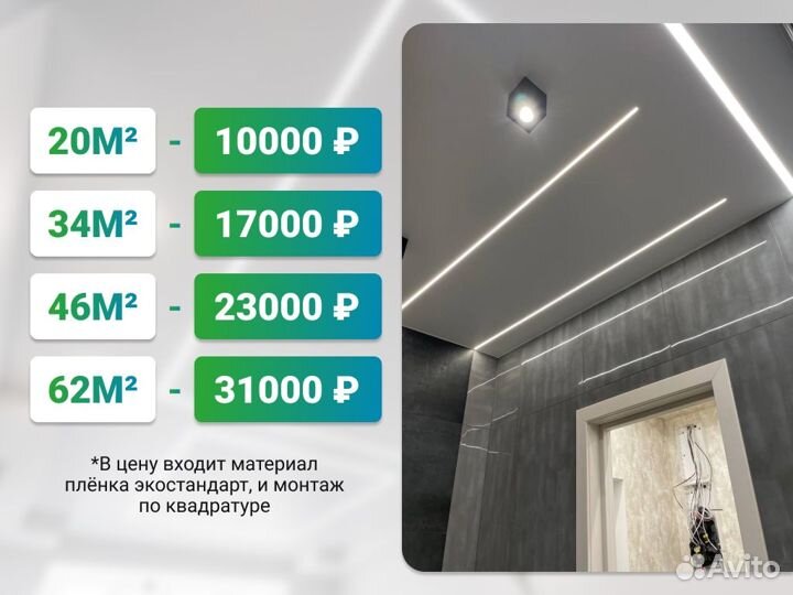 Натяжные потолки