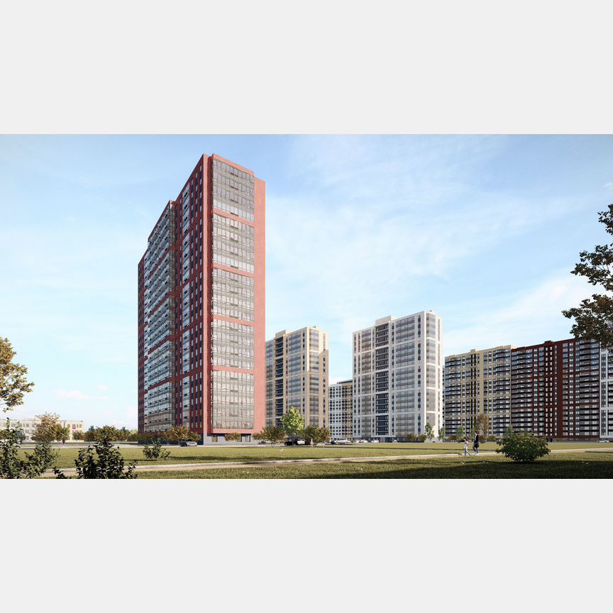1-к. квартира, 33,6 м², 1/22 эт.