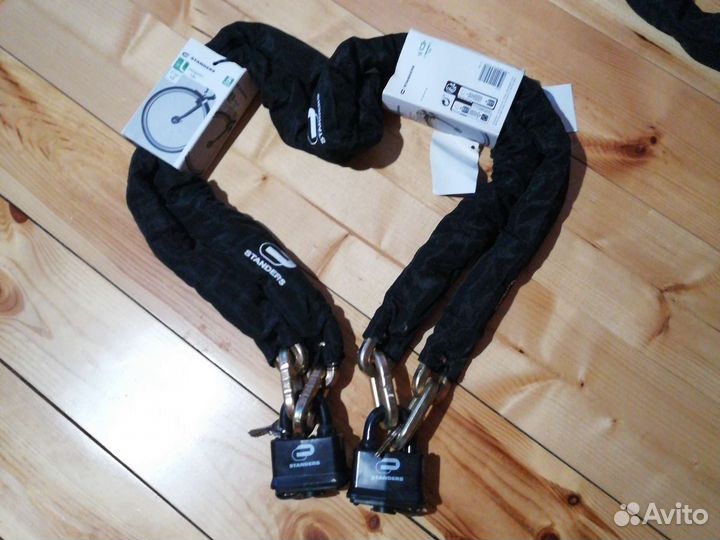 Цепь противоугонная для велосипеда, мотоцикла 12мм