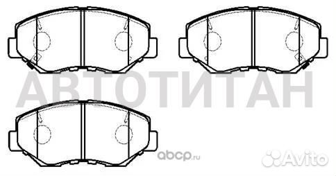 Колодки тормозные дисковые передн honda: accord 03