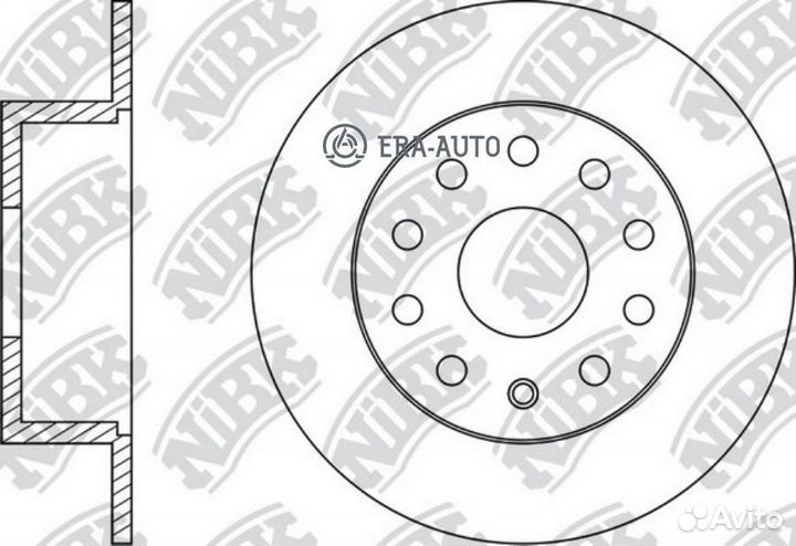 Nibk RN33004 Диск тормозной audi A3/skoda octavia