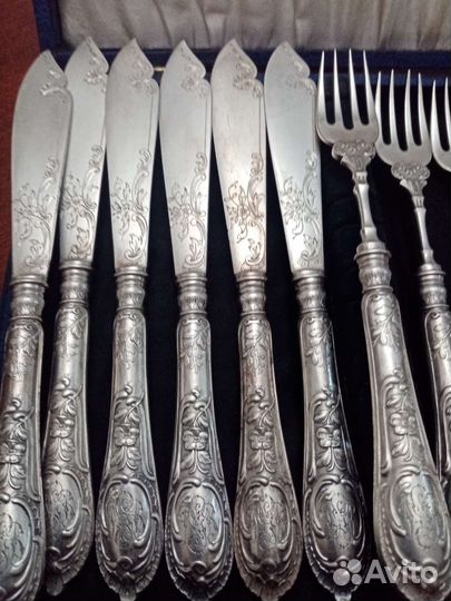 Набор серебро Вилки Ножи
