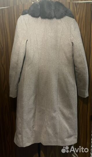 Пальто женское зимнее шерстяное 42