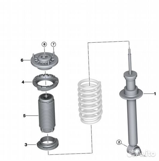Задние аморты BMW G30 BMW F10