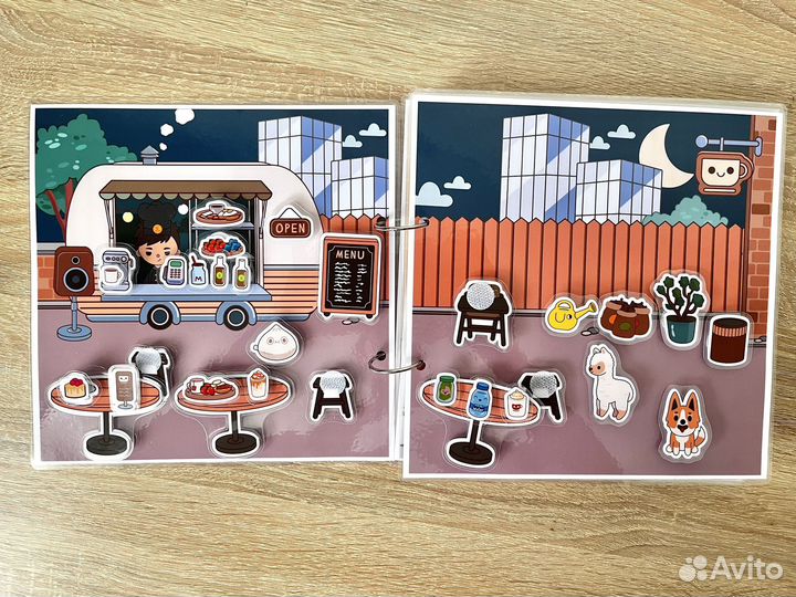 Домик Тока Бока книжка на липучках подарок