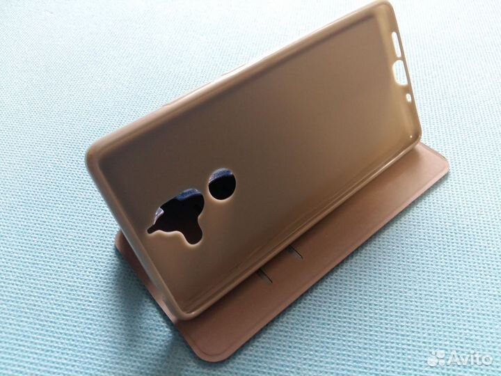 Магнитный Чехол-книжка для Nokia 7 Plus (Синий)