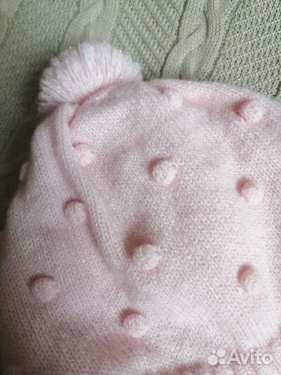 Шапка для девочки, для двойняшек