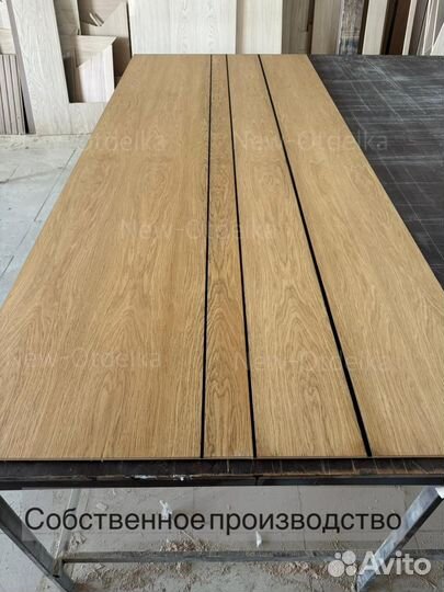 Шпонированные панели с фрезеровкой