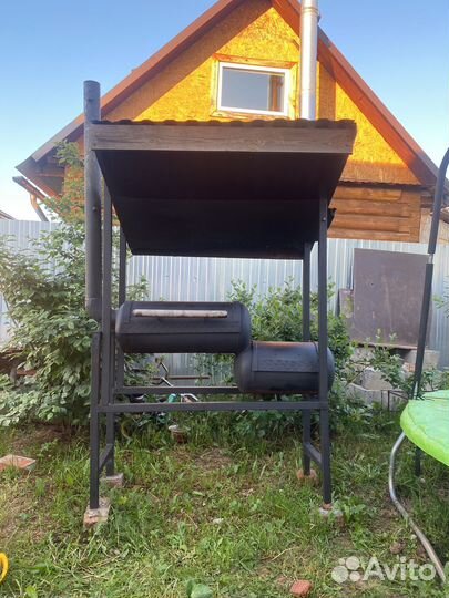 Мангал коптильня из газового баллона