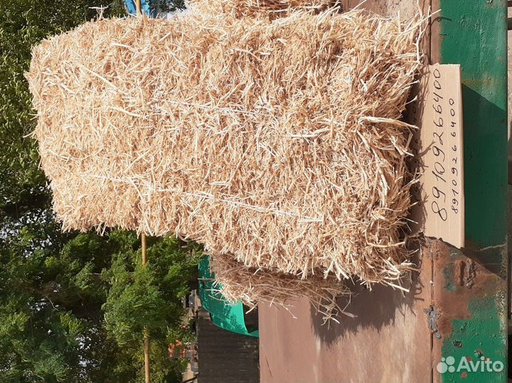 Тюки Солома Горох Ячмень Пшеница Рулоны