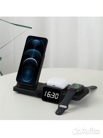Беспроводная зарядка 4 в 1
