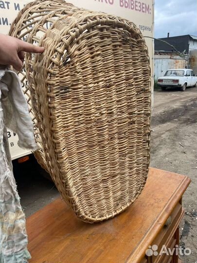 Люлька старинная плетённая