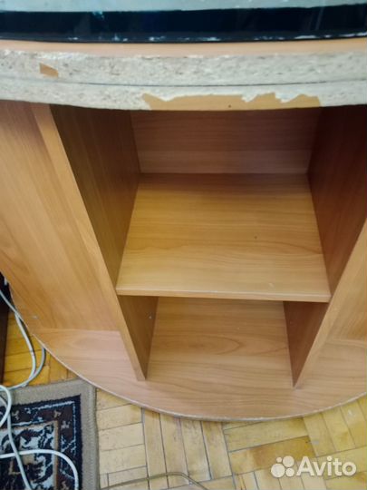 Аквариум с тумбой на 150 л. круглый (полусфера)