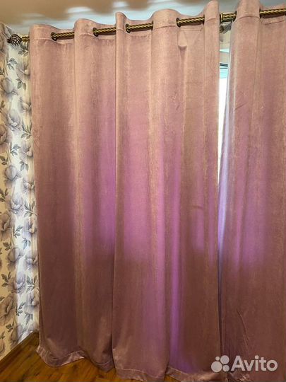 Шторы велюровые