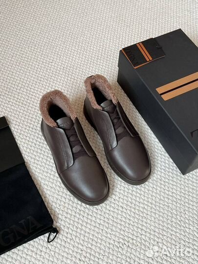 Мужские Кроссовки zegna Triple с мехом