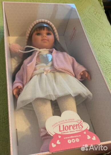 Кукла испанская Сара Llorens новая, 38 см