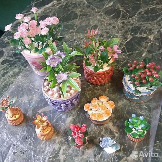 Цветы для кукольных домиков