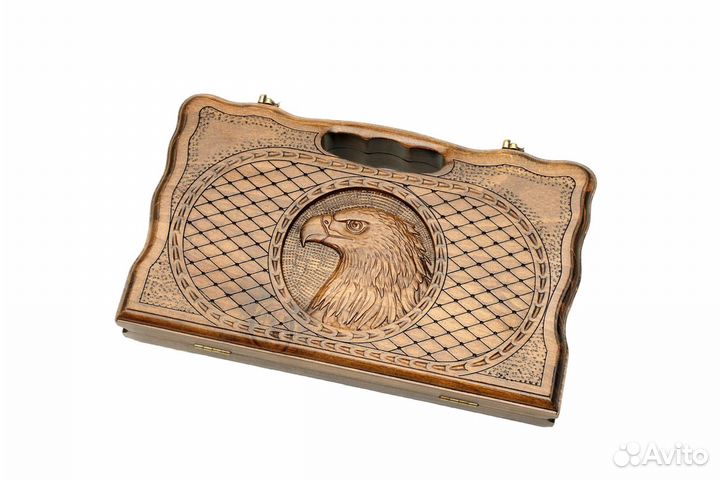 Нарды резные Коршун 30 х 36 см бук Армения 62427