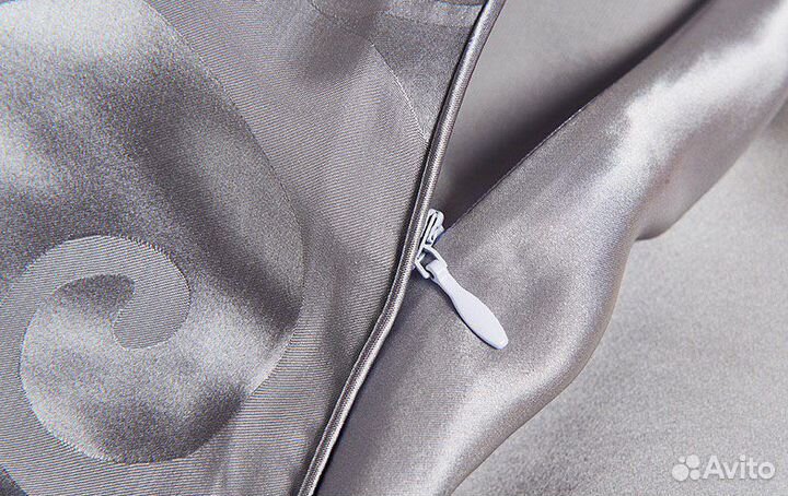 Шёлковый комплект постельного белья с жаккардом