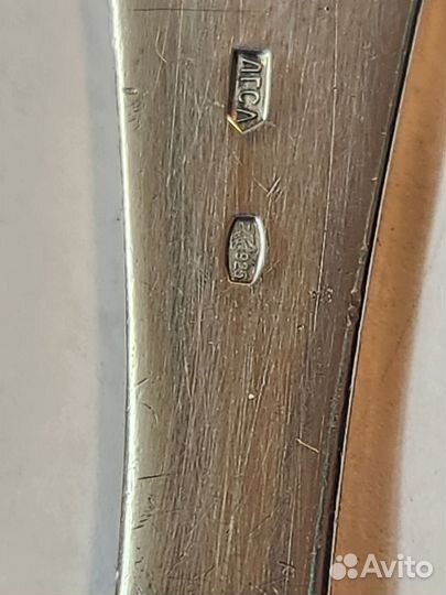 Столовая и детская ложка.Серебро