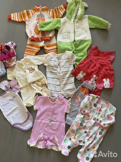 Вещи детские огромный пакет с рождения до 3-6 мес