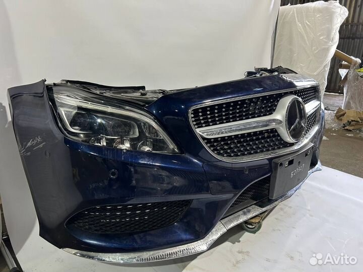 Ноускат передняя часть Mercedes w218 AMG синий рес