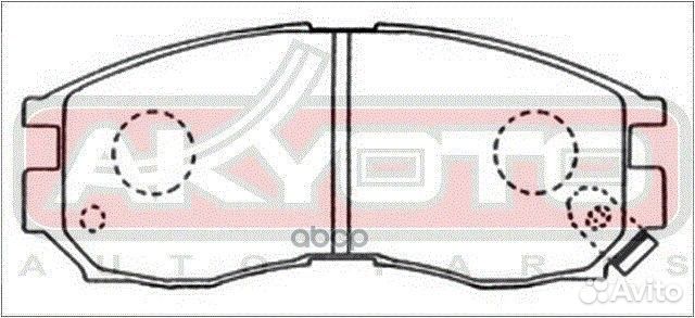 Колодки тормозные дисковые передние AKD-1120 AK